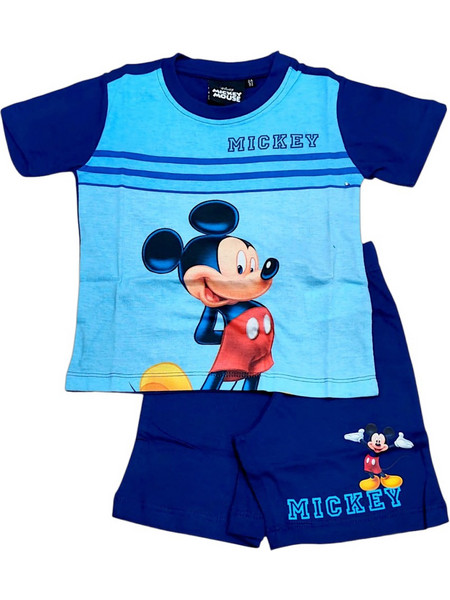 Disney Παιδική Πιτζάμα Βαμβακερή Καλοκαιρινή Navy Μπλε Γαλάζια MIC36-0984