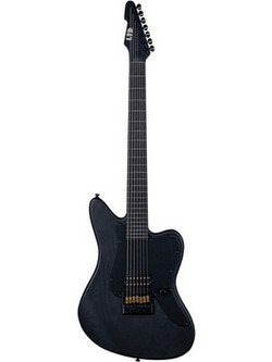 ESP AW-XJ7B Ηλεκτρική Κιθάρα με Μαγνήτες H & Ταστιέρα Ebony 7 Χορδών Black Open Grain Satin