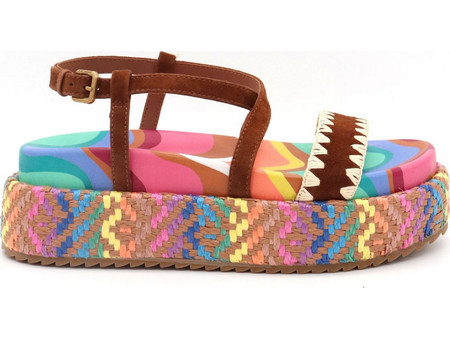 Kurt Geiger Καλοκαιρινές Γυναικείες Πλατφόρμες Χαμηλές Πολύχρωμες 4352269209-69