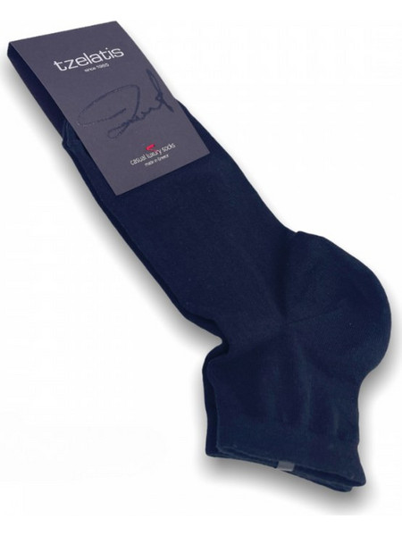 Tzelatis Βαμβακερές Ανδρικές Κάλτσες Ψηλές Μαύρες 1967