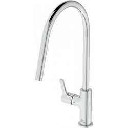 Ideal Standard Gusto BD408AA Μπαταρία Κουζίνας Πάγκου Διπλής Παροχής Ανάμεικτη Γκρι