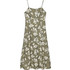 Vero Moda Midi Καλοκαιρινό Καθημερινό Φόρεμα Floral Μεταξωτό Χακί 10341972