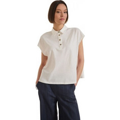 Namaste Vaela Γυναικεία Μπλούζα Polo Κοντομάνικη Λευκή SS0726030