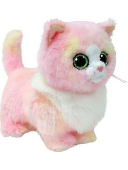 Ty Beanie Boos Ροζ Λευκή Γάτα 15cm