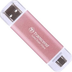 Transcend ESD310 1TB USB Stick 3.2 Gen 2 με USB-A & USB-C Ροζ