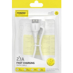 Foneng X77 USB-A to Lightning Cable 1m White