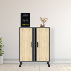 Pakoworld Παπουτσοθήκη Μοριοσανίδας Shoby Sonoma M70.5xΠ30xΥ91cm 248-000033