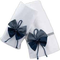 Piccolino Σετ Βαπτιστικά Λαδόπανα για Αγόρι Silvio Navy Μπλε 6τμχ