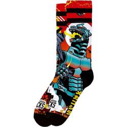 American Socks Mechagodzilla Ανδρικές Κάλτσες Ψηλές με Σχέδια Πολύχρωμες AS550