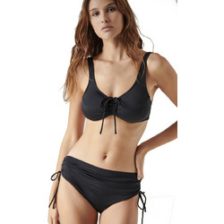 BLU4U Bikini Set Ψηλόμεσο Boxer Μαύρο 26357080