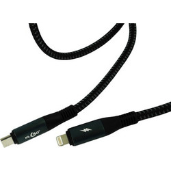 KLGO S-119 Braided USB-C to Lightning Cable 20W 2m Black