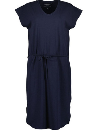 Blue Seven Midi Καλοκαιρινό Καθημερινό Φόρεμα Navy Μπλε 151189-5950