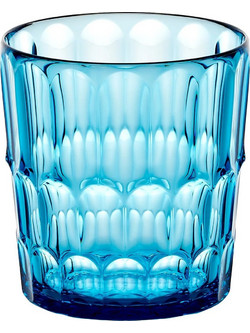 Guzzini Σετ Ποτήρια Νερού Κρύσταλλο Vanity Τιρκουάζ 350ml 6τμχ 131401SAR281