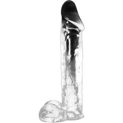 Dinoo Krito XLarge Ρεαλιστικό Dildo με Βεντούζα & Όρχεις 33cm Clear