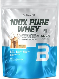 Biotech USA 100% Pure Whey Apple Pie Πρωτεΐνη Ορού Γάλακτος Γράμμωσης Χωρίς Γλουτένη 900gr