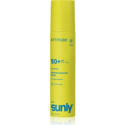 Attitude Sunly Kids Mineral Παιδικό Αντηλιακό Spray Προσώπου & Σώματος SPF50+ 75ml