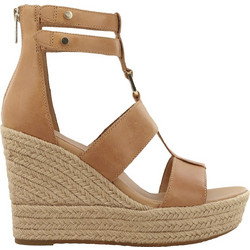 UGG Kolfax Καλοκαιρινές Γυναικείες Πλατφόρμες Ψηλές Δερμάτινες Ταμπά 1111066-ALM