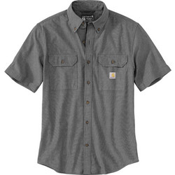 Carhartt Ανδρικό Πουκάμισο Βαμβακερό Μακρυμάνικο Φαρδιά Γραμμή Γκρι 104369-N74