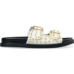 Envie Shoes Δερμάτινα Γυναικεία Σανδάλια Λευκά E96-21325-33