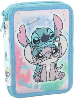 Gim Stitch Κασετίνα Γεμάτη με 2 Θήκες Γαλάζια 342-03100