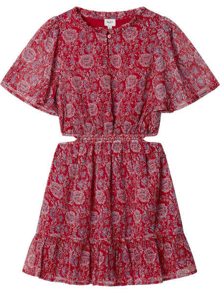 Pepe Jeans Παιδικό Φόρεμα Φούξια Μπορντό PG9500012-264