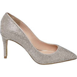 Steve Madden Γόβες Δερμάτινες με Τακούνι Στιλέτο με Στρας Ασημί SH11000728