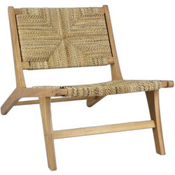 Ravenna Πολυθρόνα Ξύλινη Μπεζ Teak Audrie Natural