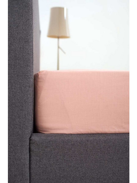 Βιοκαρπέτ Σεντόνι King Size Βαμβακερό με Λάστιχο 180x200+35cm View Powder