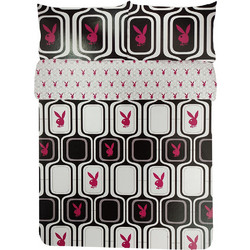 Playboy Σετ Σεντόνια Μονά Βαμβακερά 170x255 Geometric
