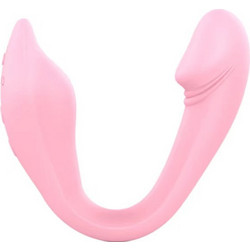 STD Flexi Vibrator Διπλός Δονητής 20cm Ροζ