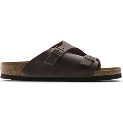 Birkenstock Zurich Δερμάτινα Γυναικεία Σανδάλια Ανατομικά Σοκολατί 250213