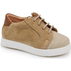 Gorgino Βαπτιστικά Sneakers για Αγόρι Δερμάτινα Ανατομικά Μπεζ 3153-2