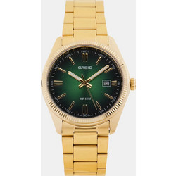 Casio Ανδρικό Ρολόι με Χρυσό Μεταλλικό Μπρασελέ 11-MTP-1302PGC-3AV