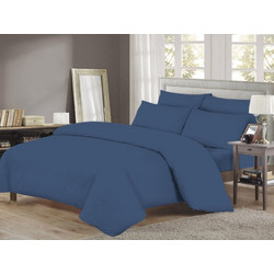 Γαρύφαλλο Σετ Σεντόνια Μονά Βαμβακερά 160x260 One Color Μπλε GAR-31993