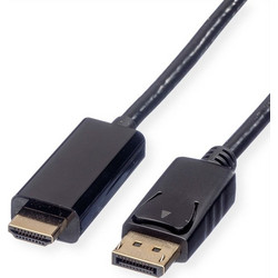 Roline Καλώδιο DisplayPort to HDMI Male 2m Black 11.04.5786-10