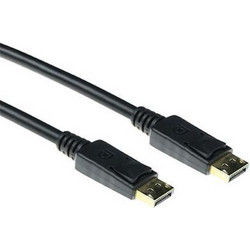 Intronics Καλώδιο DisplayPort to DisplayPort Male 0.5m Black AK3975