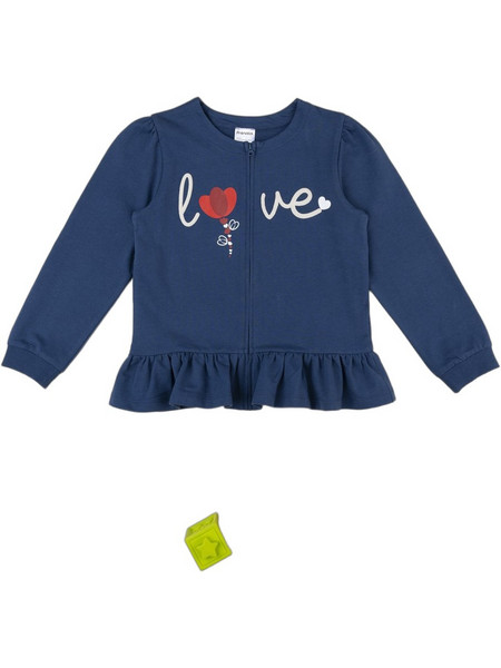 Prenatal Love Παιδική Ζακέτα Φούτερ με Φερμουάρ Navy Μπλε 1569459