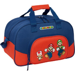 Safta Super Mario Mamma Mia 712608273 Παιδικό Σακ Βουαγιάζ 22lt Μπλε