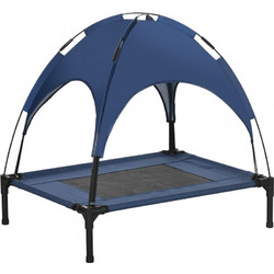 PawHut Υπερυψωμένο Κρεβάτι Σκύλου Μπλε 76x61cm D04-058V00DB