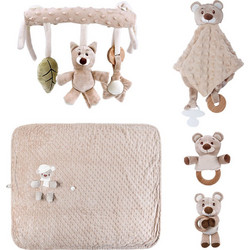Bebe Stars Σετ Δώρου για Νεογέννητα Teddy Bear Μπεζ 5τμχ
