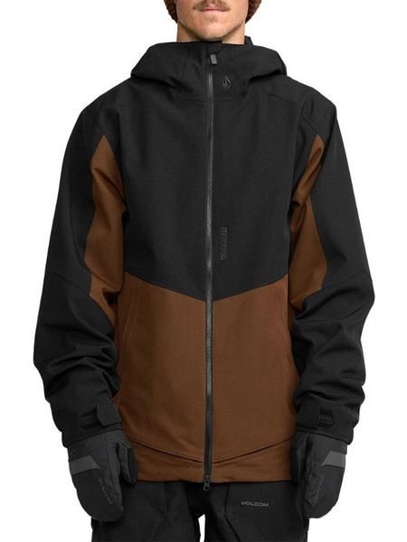 Volcom Brighton Full Zip G0652608-BRN Ανδρικό Μπουφάν για Ski & Snowboard