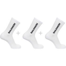 Salomon Ανδρικές Κάλτσες Ψηλές με Σχέδια Λευκές 3Pack LC20860