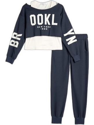 Funky Παιδικό Σετ Φόρμας Navy Μπλε Λευκό 125-595101-2