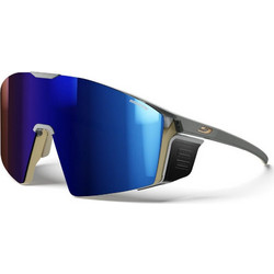 Julbo Edge Ανδρικά Γυαλιά Ηλίου Μάσκα Κοκάλινα Μαύρα με Μπλε Φακό