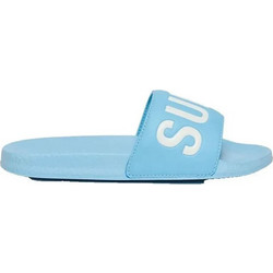 Superdry Γυναικείες Παντόφλες Καλοκαιρινές Ανατομικές Αντιολισθητικές Κολυμβητηρίου Γαλάζιες WF310256A-WGF