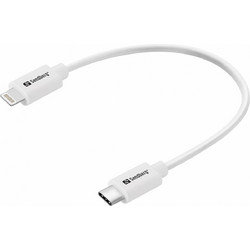Sandberg USB-C to Lightning Cable 0.2m White 136-71