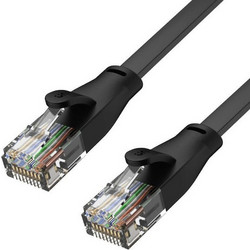 Unitek F/UTP Cat.6 Καλώδιο Δικτύου Ethernet 0.5m Black C1808GBK