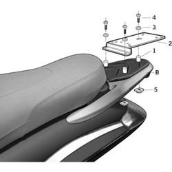 Shad Σχάρα Μηχανής για Piaggio Beverly 125 '08-'11 / 250 '08-'09 / 400 '08-'11