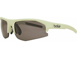 Bolle BS004008 Γυαλιά Ηλίου Μάσκα Κοκάλινα Λευκά με Μαύρο Φακό