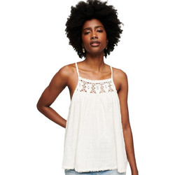 Superdry Γυναικείο Καλοκαιρινό Top Λευκό W6011552A-39E